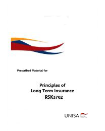 Principles of Life Insurance